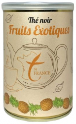 Ceai negru The Noir Fruits Exotiques ananas si mango cutie metalica 100g - 50 portii 