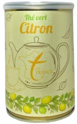 Ceai verde The Vert Citron lamaie portocala si ghimbir cutie metalica 100g - 50 portii 