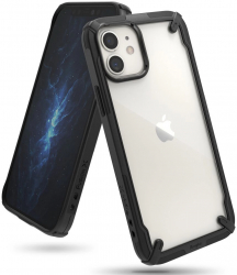 Husa Ringke FUSION X iPhone 12 Mini Transparent Negru 