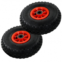 vidaXL Roti carucior industrial 2 buc. cauciuc 3.00-4 245x82 