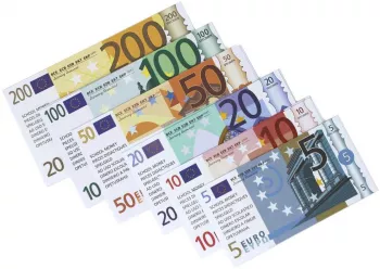 Set de bani de jucarie Euro