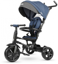 Tricicleta pentru copii QPlay Rito Star Pliabil Centura de siguranta Sarcina maxima 20 kg Albastru 