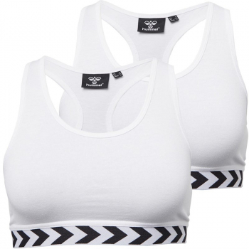Bustiera Fitness Hummel alb Marime XS