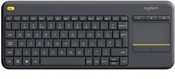 Tastatura Wireless Logitech K400 Plus Touchpad USB Layout DE Black 