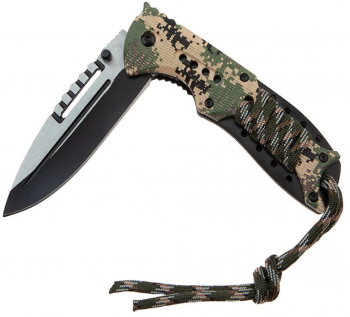 Briceag de vanatoare IdeallStore R Only Comando otel inoxidabil 21 cm verde 