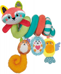 Jucarie de plus spirala cu animalute Baby Clementoni