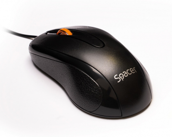 Mouse Spacer Negru 1000 DPI SPMO-F01 - Ideal pentru Birou sau Acasa 