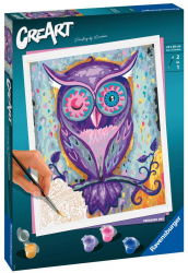 Pictura pe numere Ravensburger - Bufnita 