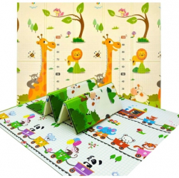 Covoras de joaca cu 2 fete pliabil 180x200 cm 7Toys 