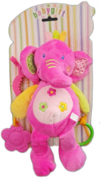 Jucarie de plus pentru patut si carucior Elefant 7Toys 