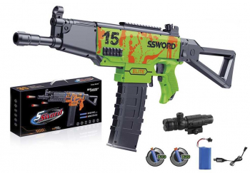 Pistol mitraliera cu ventuze reincarcabila 7Toys 