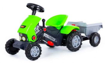 Tractor Turbo 2 cu remorca si pedale 7Toys 