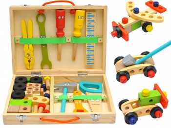 Trusa de scule din lemn in servieta 7Toys 