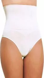 Burtiera modelatoare cu chilot tanga NBB 2466 Alb marimea S