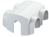 Capac din plastic patrat pentru trecerea VHS in RAL 9016 Danfoss 013G4674 