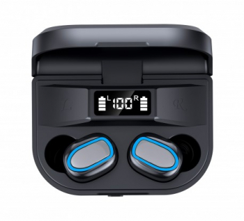Casti Smart Techstar and reg TWS S10S Wireless Bluetooth V5.0 HD Audio Touch IPX6 iOS Android 500mAh Negru 