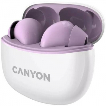 Casti Canyon TWS5 Wireless Stereo White-Purple 