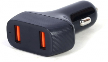 Incarcator auto Gembird TA-U2QC3-CAR-01 2x USB 36W Black Quick Charge 3.0