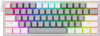 Tastatura Gaming Redragon Fizz Grey White RGB Mecanica Red Switch K617-RGB-GW_RD