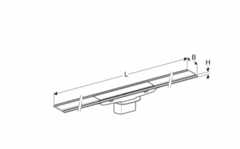 Grilaj pentru rigola de dus Geberit CleanLine60 154458001 