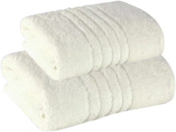 SET 2 Prosoape Line Border 50x90cm si 70x140cm CREM 