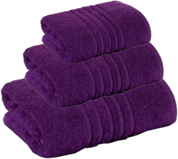 SET 3 Prosoape Line Border 30x50cm 50x90cm si 70x140cm MOV 