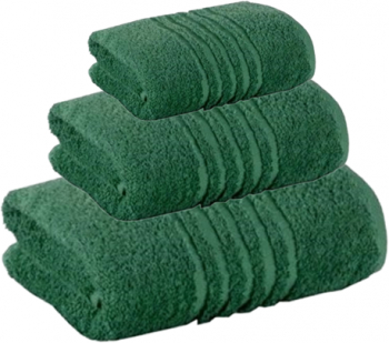 SET 3 Prosoape Line Border 30x50cm 50x90cm si 70x140cm VERDE 