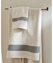 Prosop de baie 70 x 140 cm Studio Casa Stripe Crem 450gr/mp. 