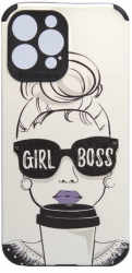 Husa Compatibila cu Apple iPhone 12 Pro Max ApcGsm Print Boss Girl 
