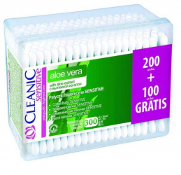 Betisoare de Urechi Cleanic Pure Effect 300 Buc - AQUIART 21923 