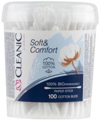 Betisoare de Urechi Cleanic Soft and Confort 100 Buc - AQUIART 23377 
