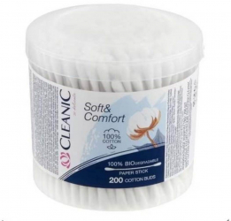 Betisoare de Urechi Cleanic Soft and Confort 200 Buc - AQUIART 23378 
