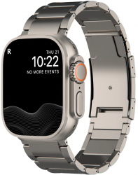 Curea Titan MTP Titanium Band compatibila Apple Watch 7/8 Model Super Usor Half Link 41 mm Silver 