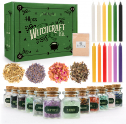 Set 48 Piese pentru ritualuri magice - Kit Esential pentru Practicarea Magiei