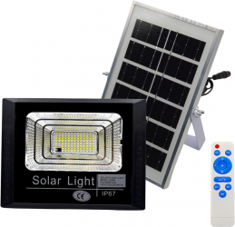 Proiector LED cu panou solar telecomanda 200W 