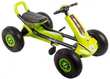 Kart cu pedale si roti gonflabile Driver Kidscare Verde 