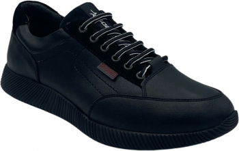 Pantofi casual pentru barbati 088 Piele naturala Negru 39 EU 