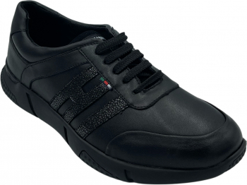 Pantofi casual pentru barbati 090 Piele naturala Negru 39 EU 
