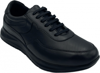 Pantofi casual pentru barbati 092 Piele naturala Negru 39 EU