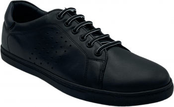 Pantofi casual pentru barbati 3299 Piele naturala Negru 39 EU