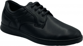 Pantofi casual pentru barbati 6604 Piele naturala Negru 39 EU 