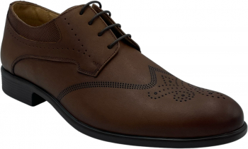 Pantofi eleganti pentru barbati 2889 Piele naturala Tutun 39 EU 