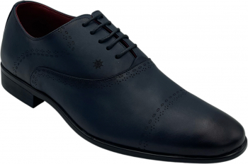 Pantofi eleganti pentru barbati 61103 Piele naturala Blue 39 EU 
