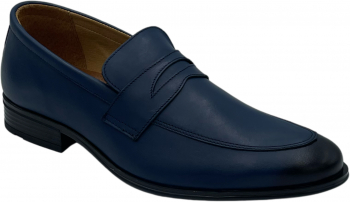 Pantofi eleganti pentru barbati 8093 Piele naturala Blue 39 EU 