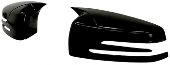 Capace oglinda compatibile cu MERCEDES CLASA E W212 2009-2016 Negru lucios 