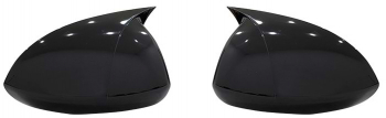 Capace oglinda compatibile cu Opel Corsa D 2006-2014 Negru lucios 