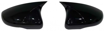 Capace oglinda compatibile cu VW Touran 2010-2015 Negru lucios 