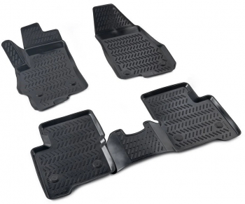 Set covorase auto cauciuc Dacia Duster II 2018-2021 forma tavita 5 bucati 