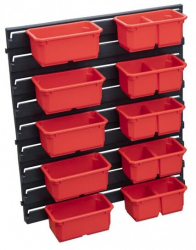 Organizatoare de perete Qbrick 10 compartimente dimensiune 600x400x430 mm 