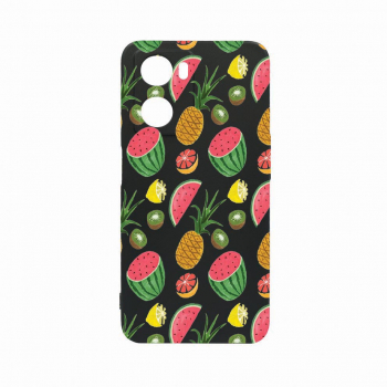 Husa Bestcase Compatibila Cu OPPO A77 5G Ananas rez la uzura Prot Cam Negru c-B 666 